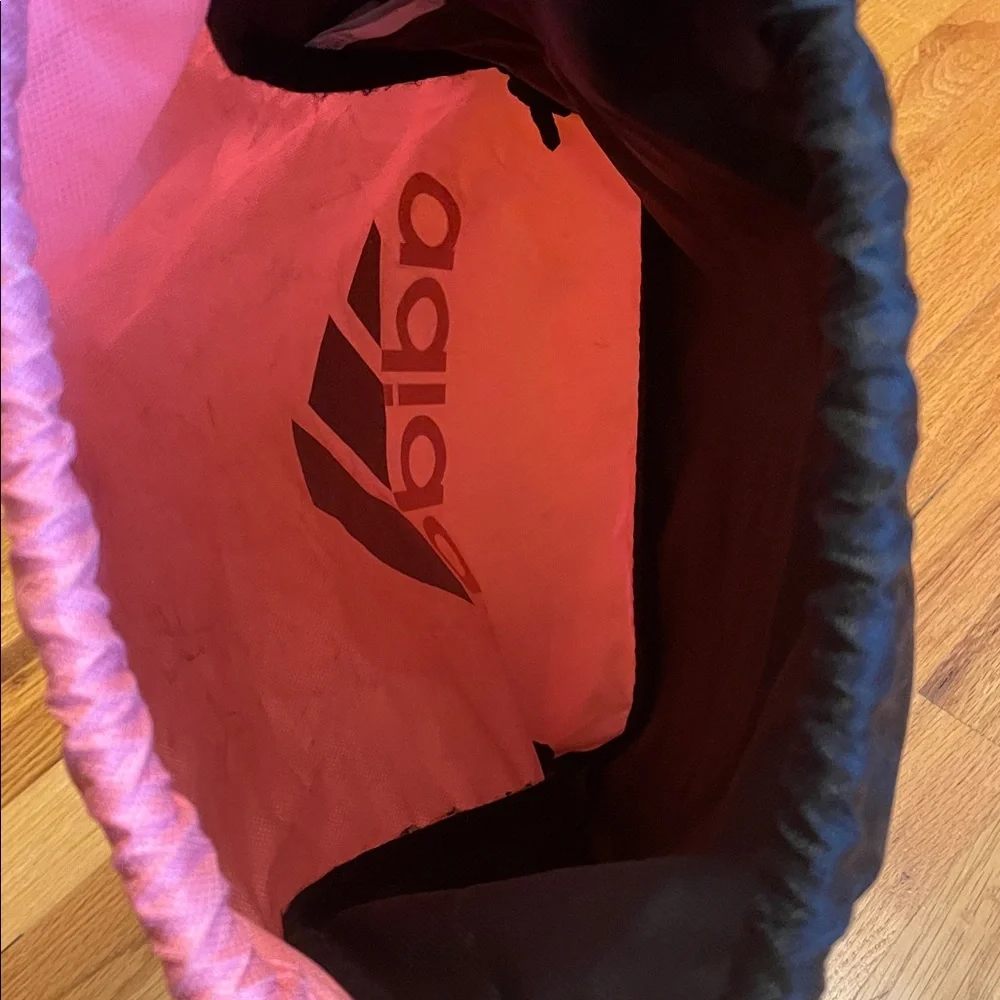 Adidas Drawstring Backpack Bag. Pink/Black. GUC - Picture 5 of 5